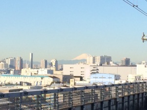 東京江東区からの富士山